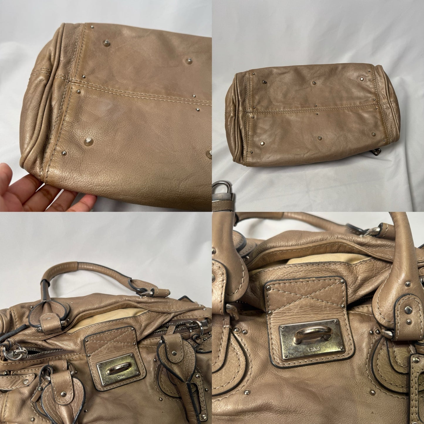 💎 Pre-owned CHLOÉ 2007 light silver paddington 💎