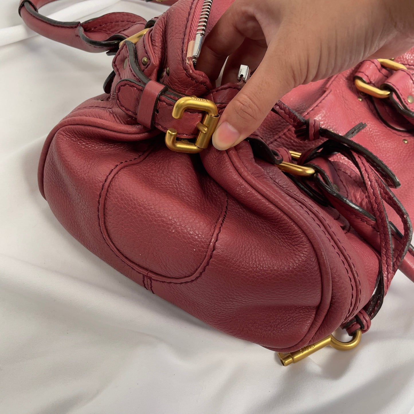 💎 Pre-owned Chloé 2009 pink paddington 💎