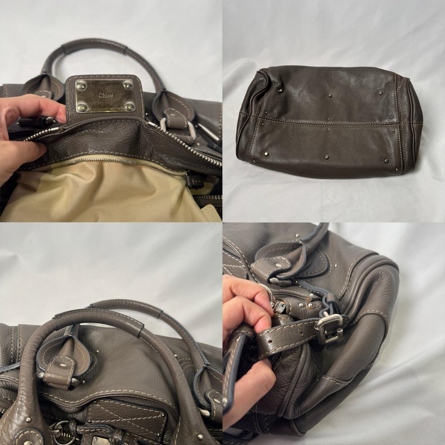 π Pre-owned CHLOΓ 2007 paddington in dark grey π