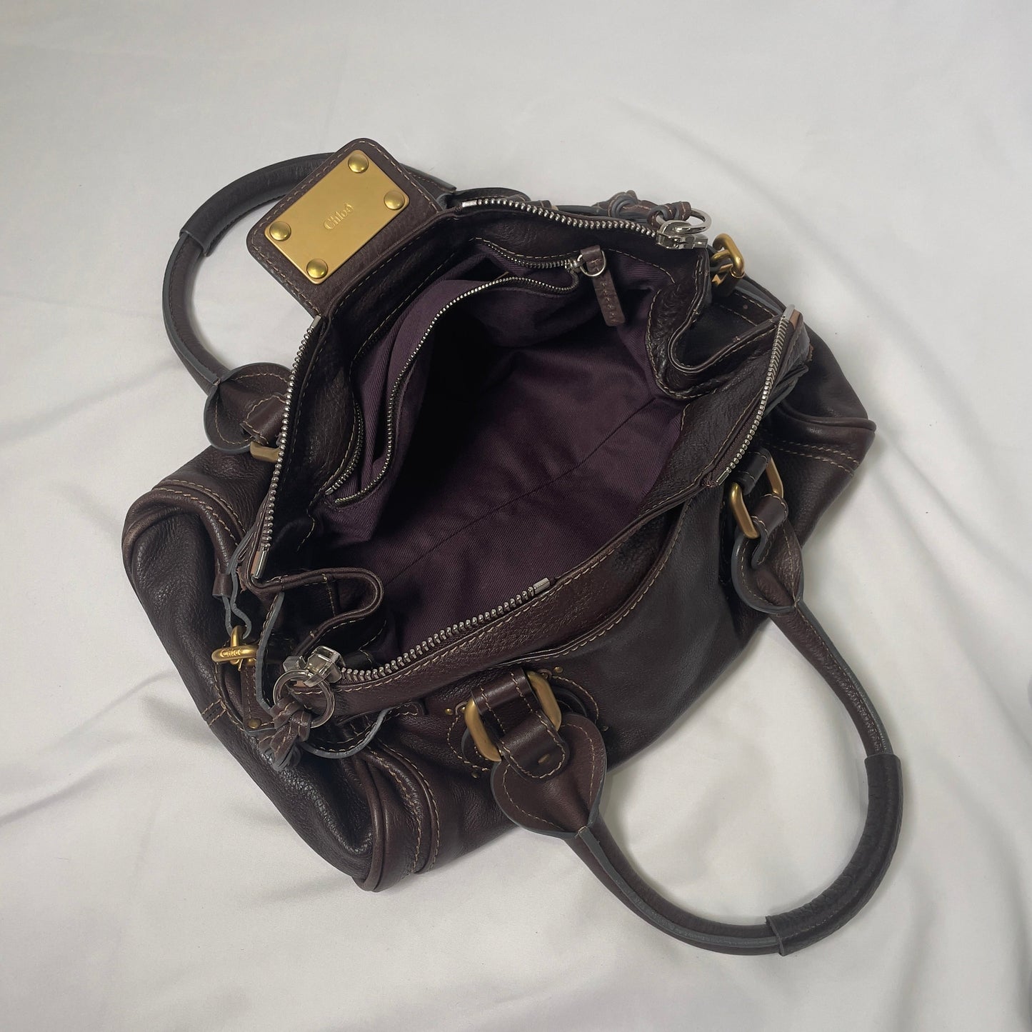 💎 Pre-owned CHLOÉ 2011 brown paddington bag Swarovski 💎