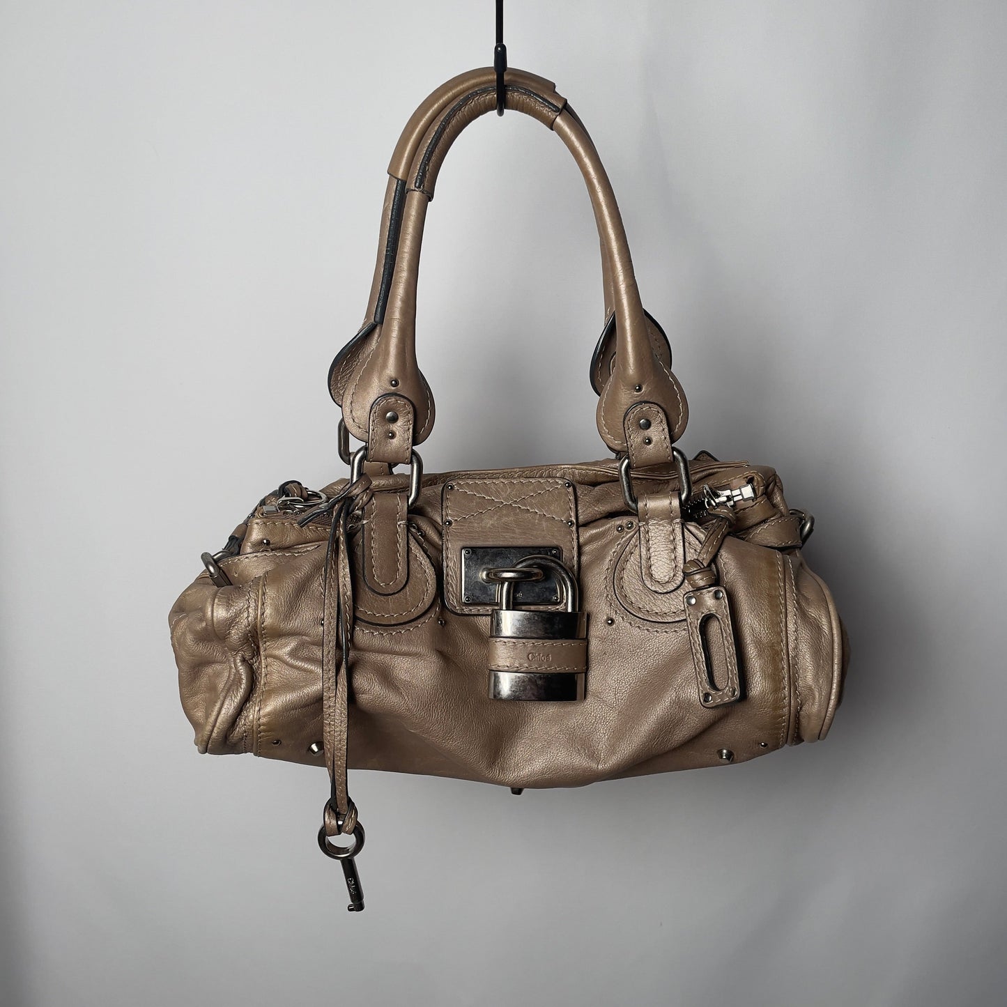 💎 Pre-owned CHLOÉ 2007 light silver paddington 💎