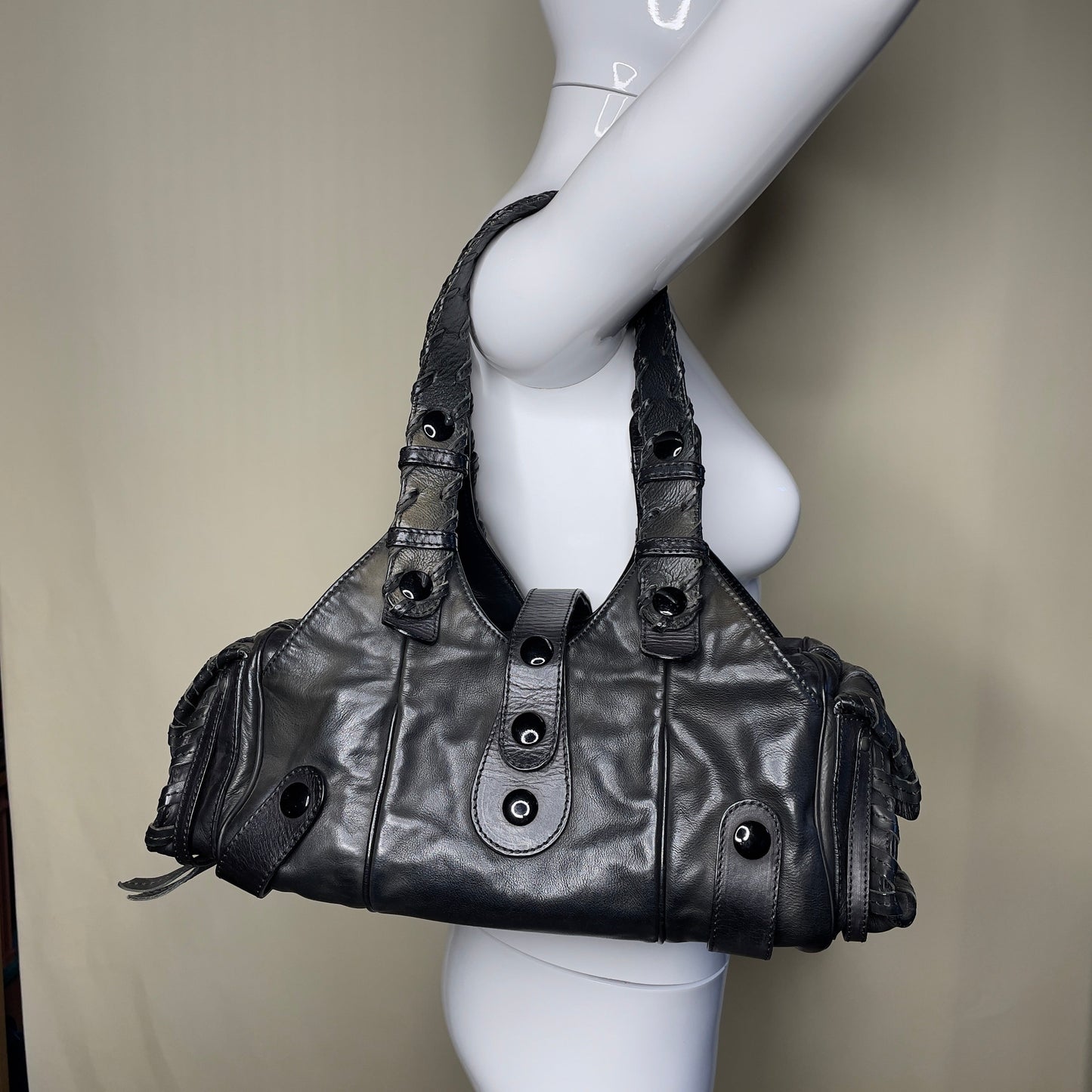 π Pre-owned CHLOΓ oil slick silverado bag π