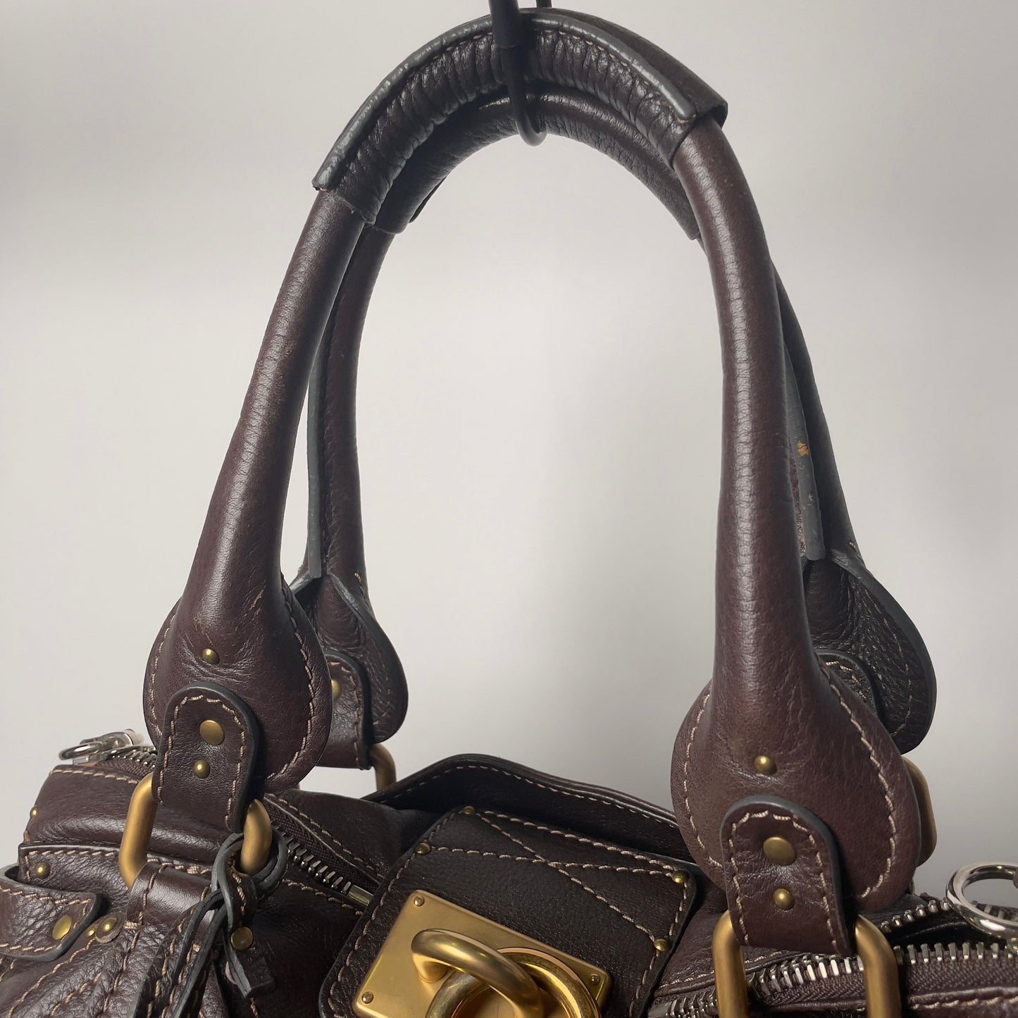 💎 Pre-owned CHLOÉ 2011 brown paddington bag Swarovski 💎