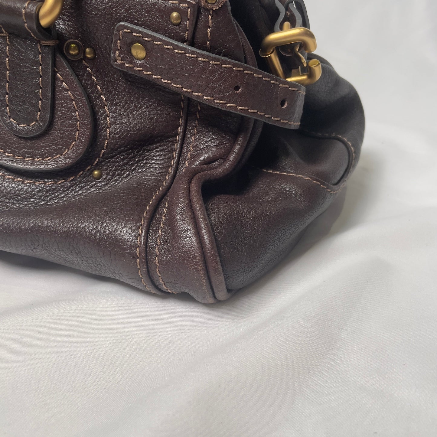 💎 Pre-owned CHLOÉ 2011 brown paddington bag Swarovski 💎