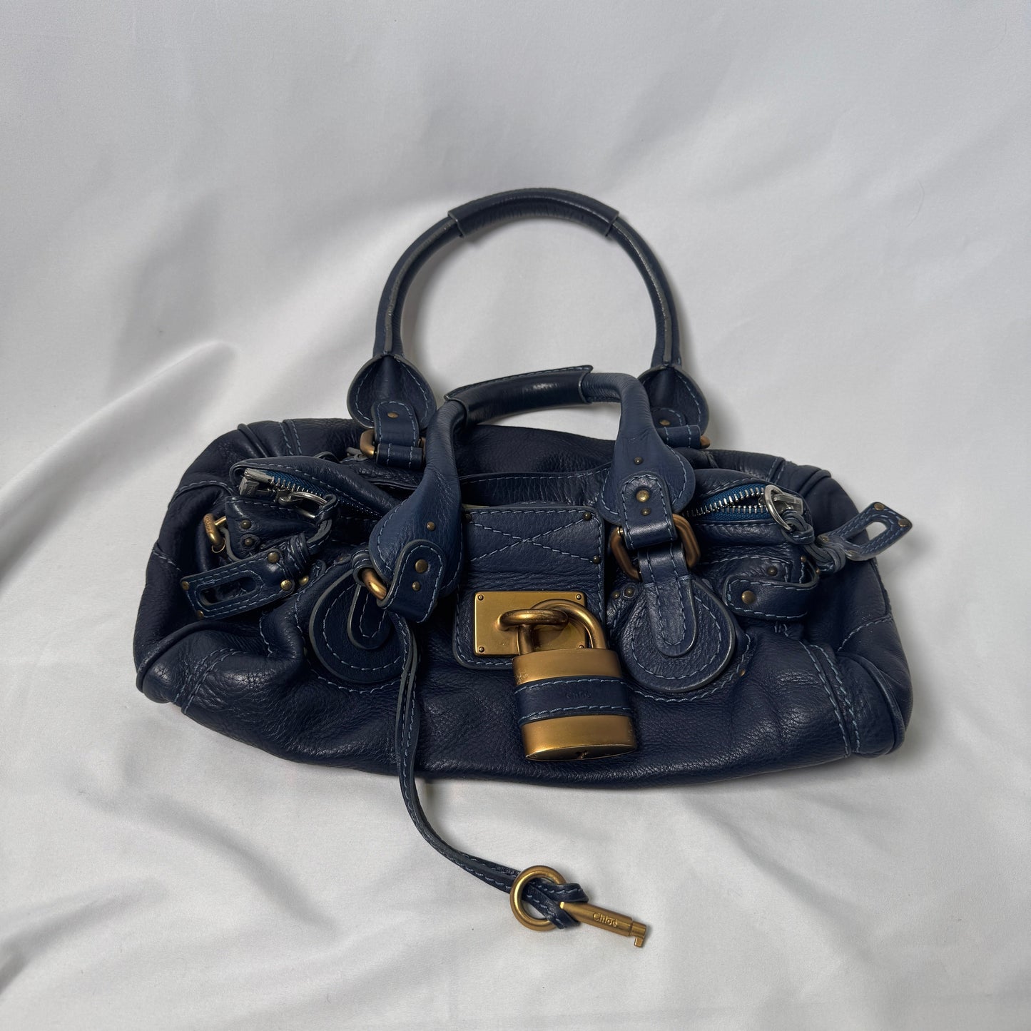💎 Pre-owned CHLOÉ 2005 navy paddington 💎
