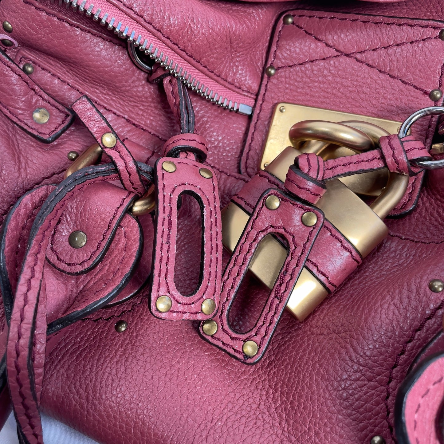 💎 Pre-owned Chloé 2009 pink paddington 💎