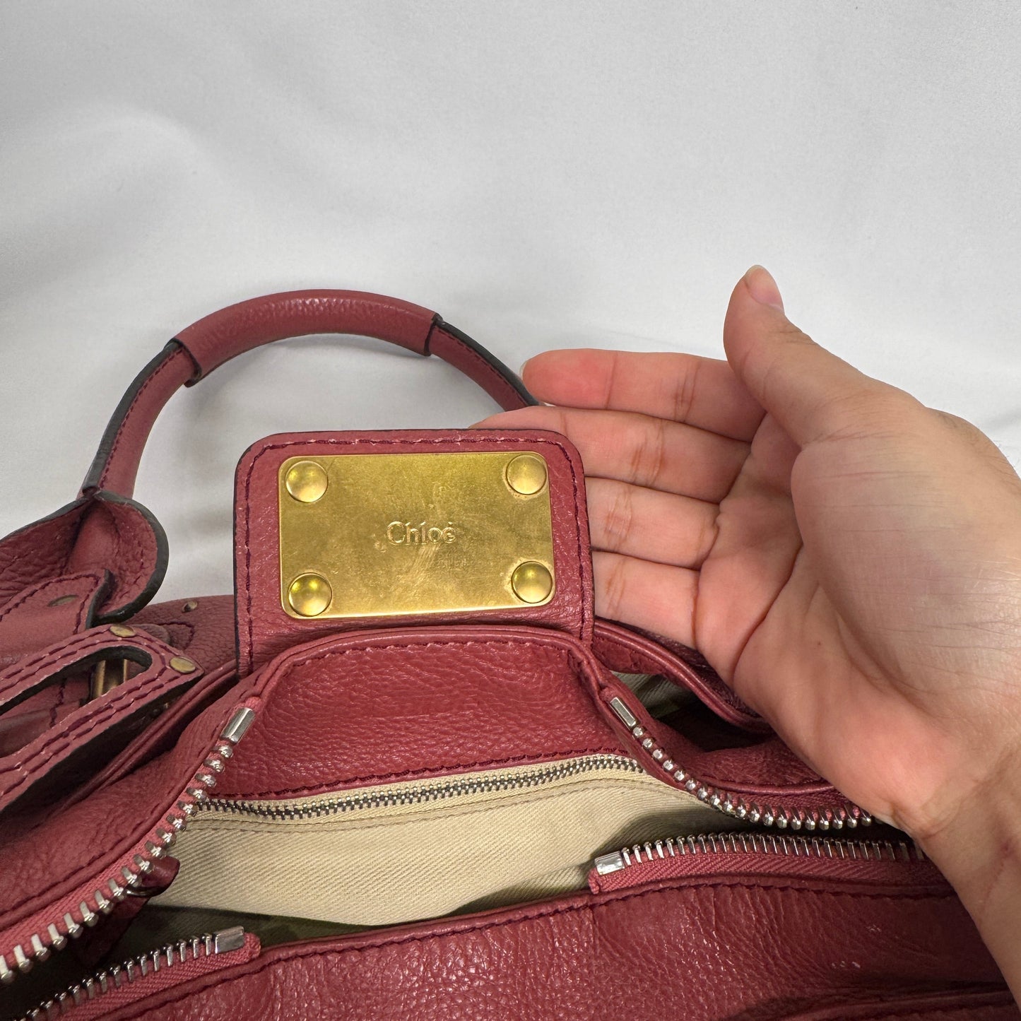 💎 Pre-owned Chloé 2009 pink paddington 💎
