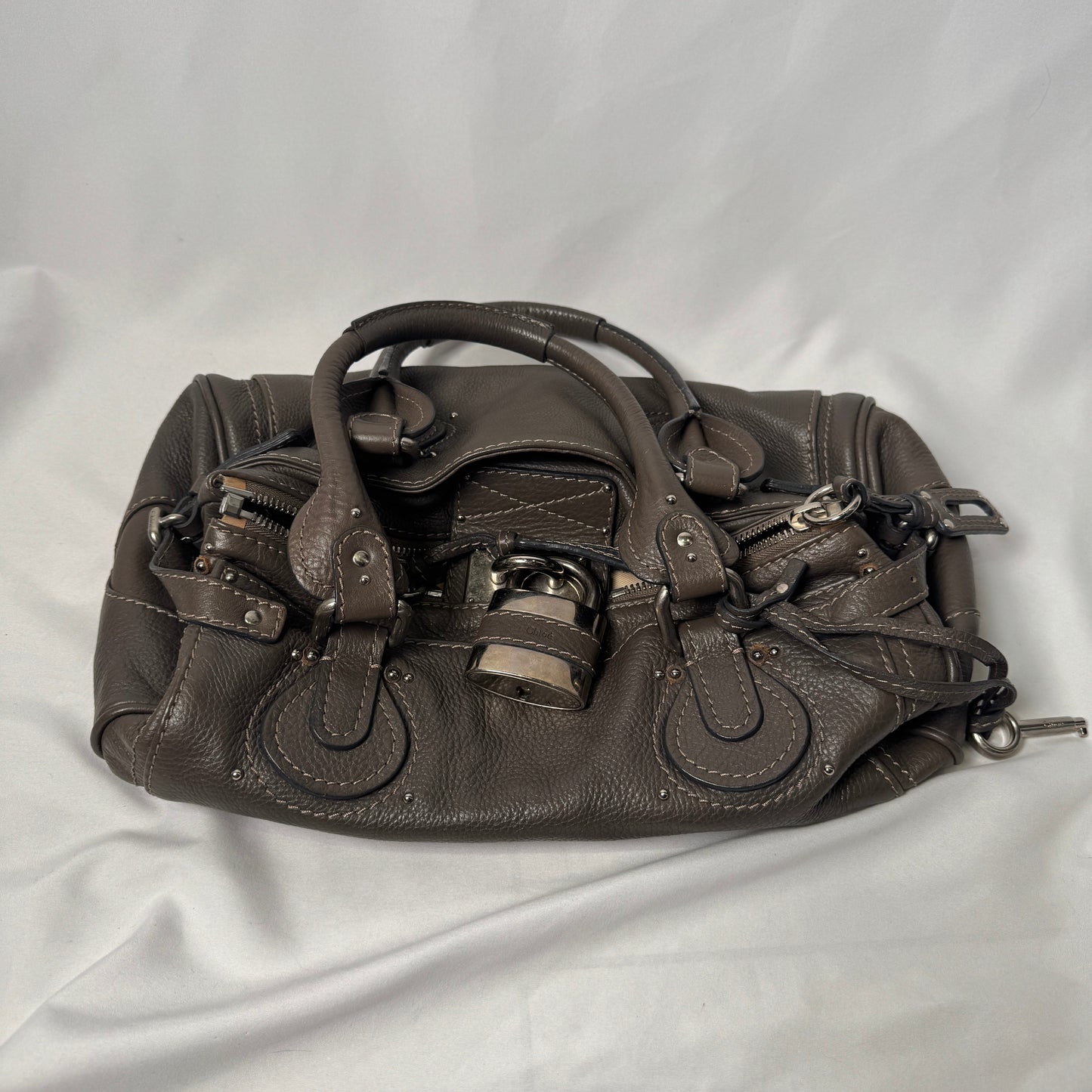 π Pre-owned CHLOΓ 2007 paddington in dark grey π