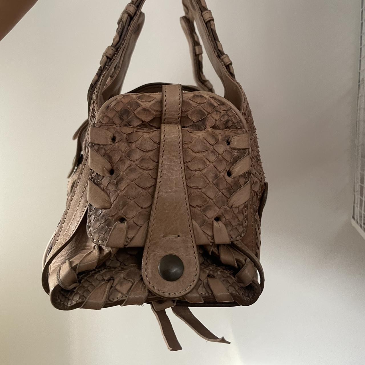 Vintage 2010 Chloé Brown Python Silverado