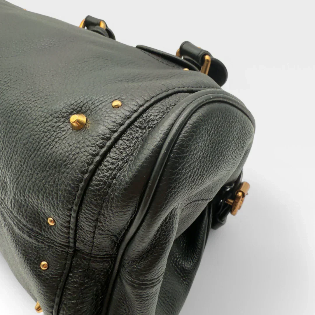 Chloé handbag Paddington gold hardware in black leather