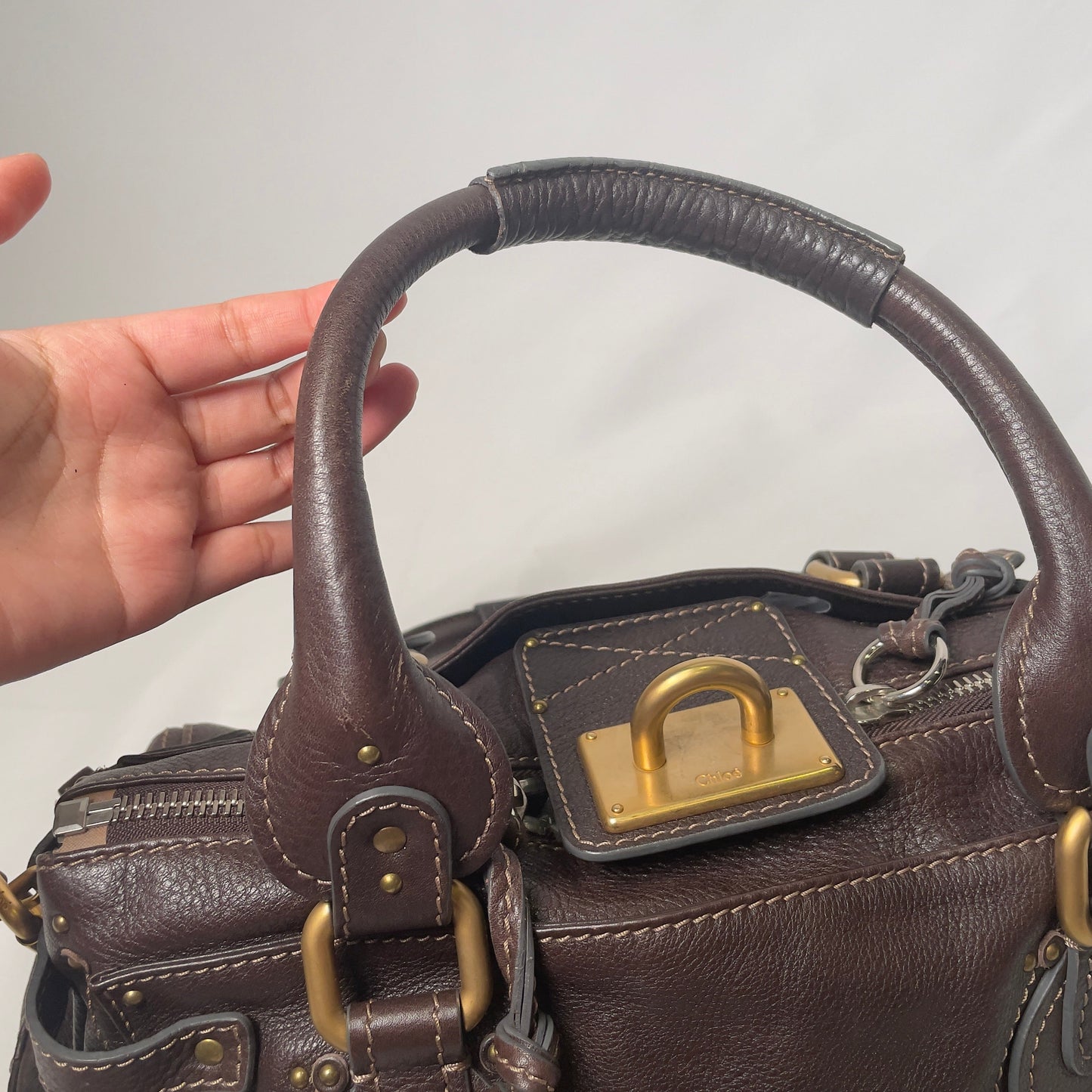 💎 Pre-owned CHLOÉ 2011 brown paddington bag Swarovski 💎