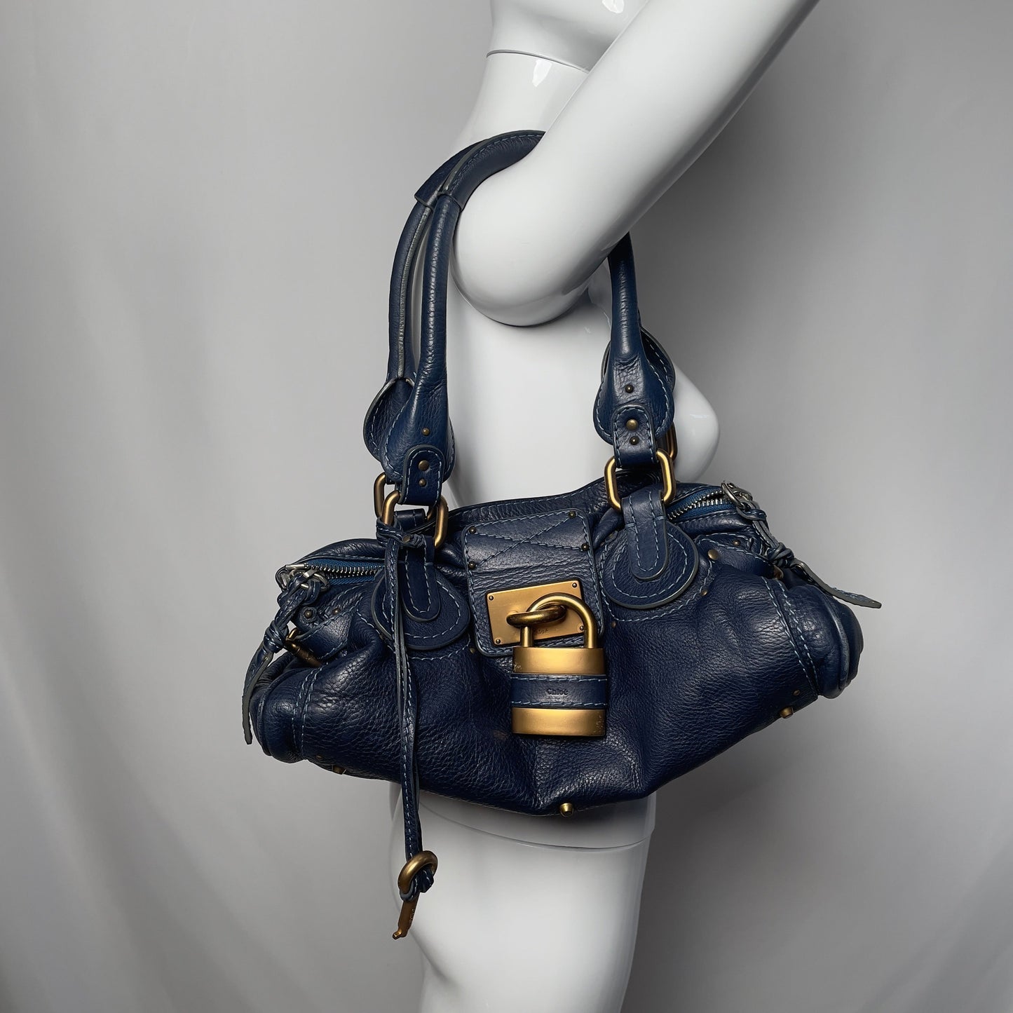 💎 Pre-owned CHLOÉ 2005 navy paddington 💎