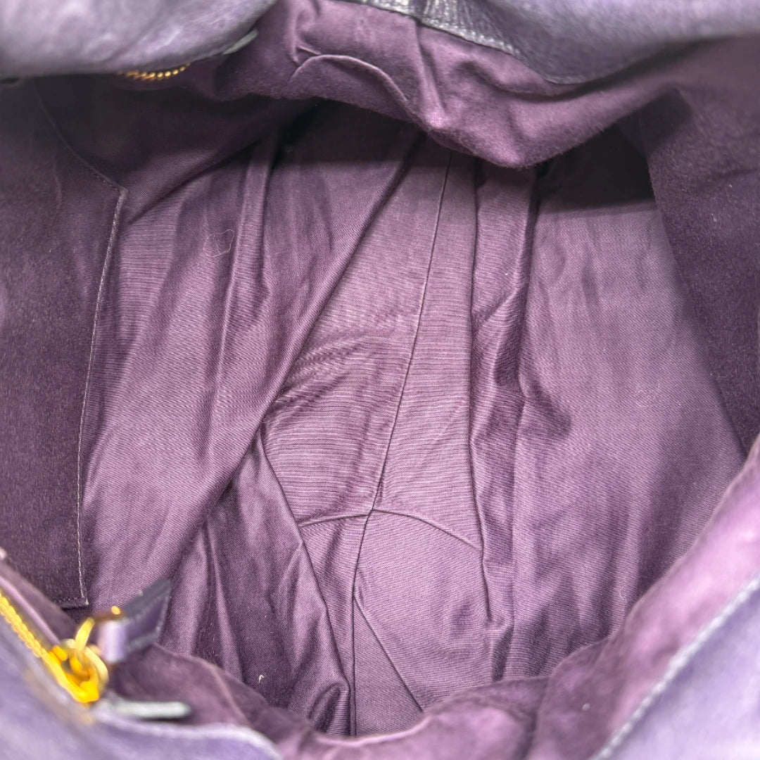 💎 Pre-owned Miu Miu handbag Vitello Satchel purple 💎