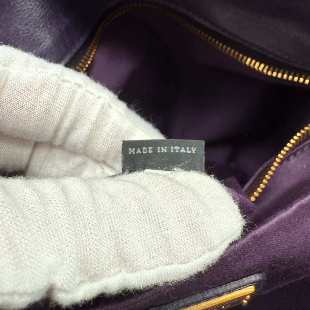 💎 Pre-owned Miu Miu handbag Vitello Satchel purple 💎