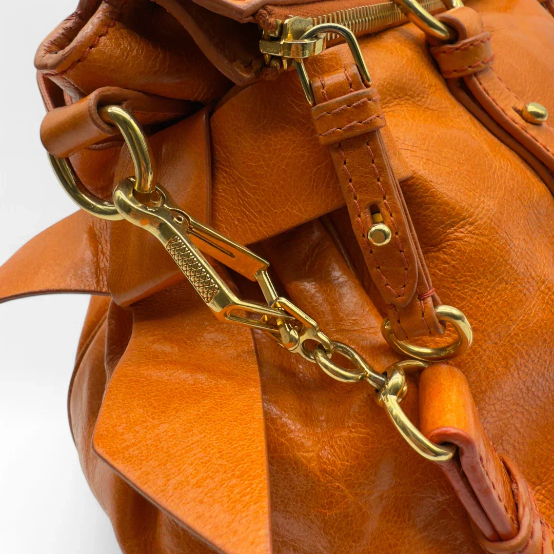 Miu Miu handbag Vitello Satchel orange