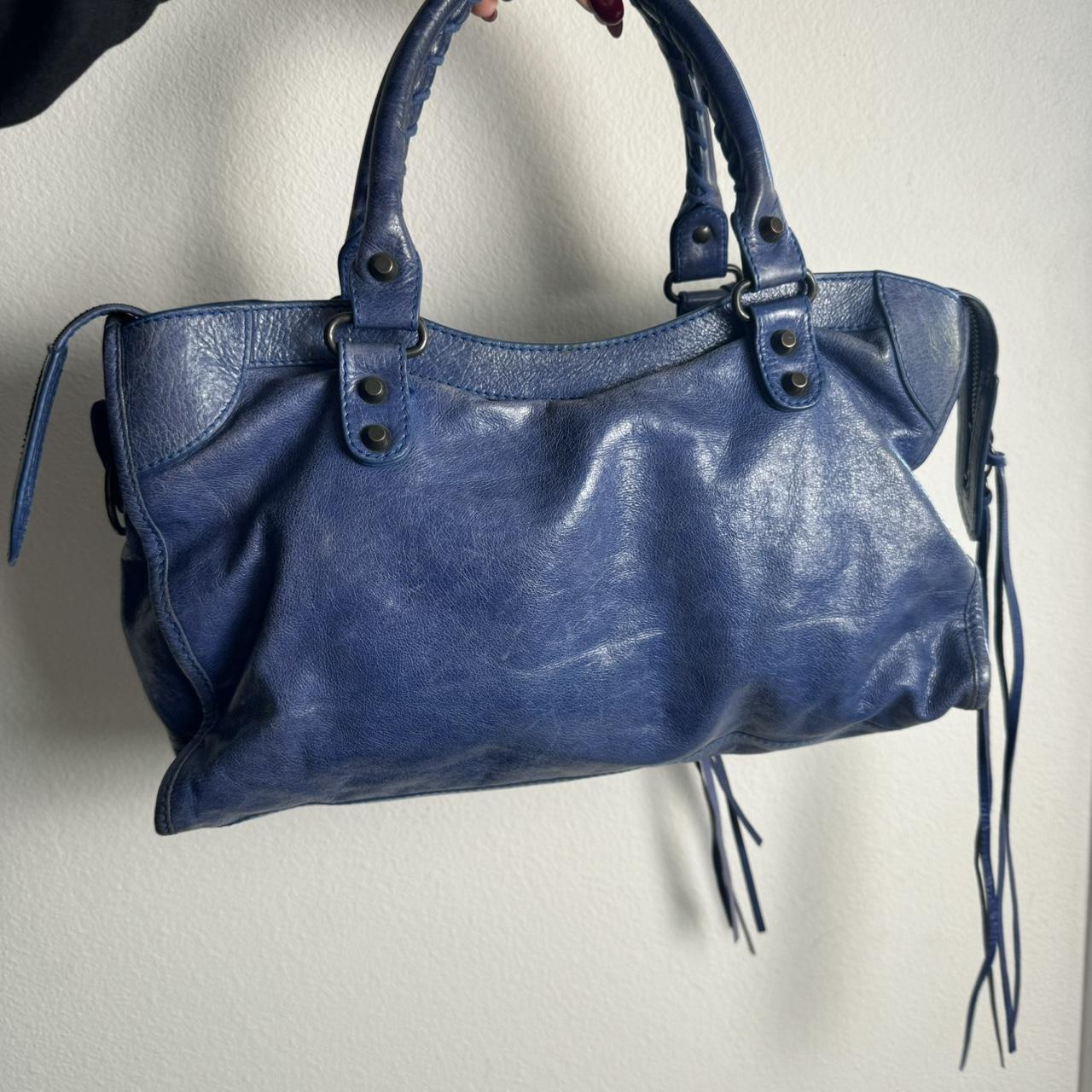 Authentic Balenciaga City Bag – Blue
