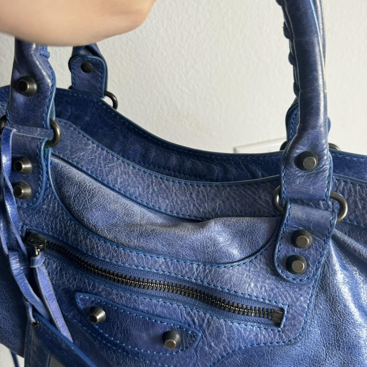 Authentic Balenciaga City Bag – Blue
