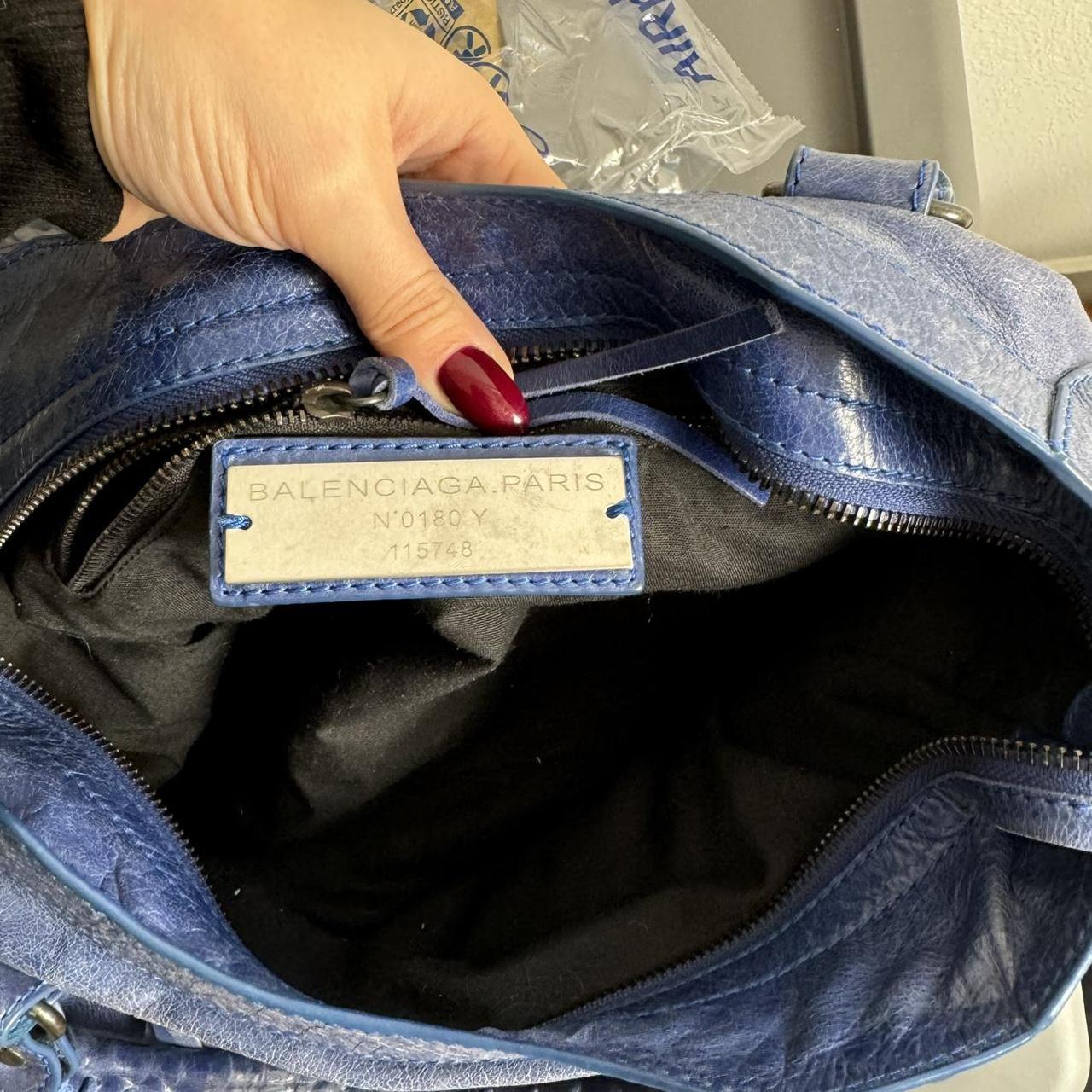Authentic Balenciaga City Bag – Blue