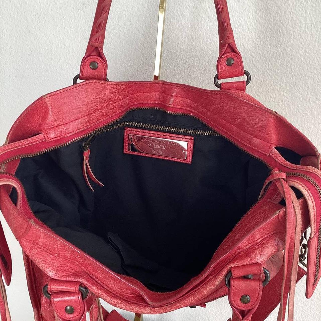Authentic Balenciaga City Bag – Red/Pinkish (Medium)
