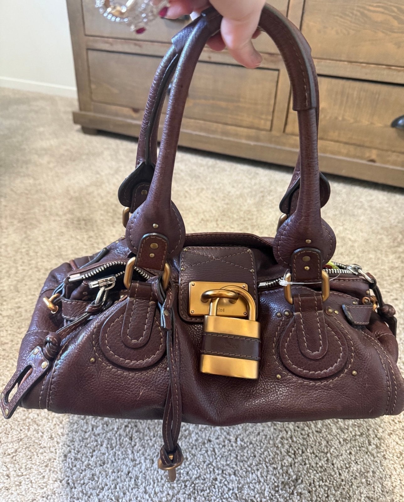 💎 Pre-owned Chloe paddington brown handbag 💎