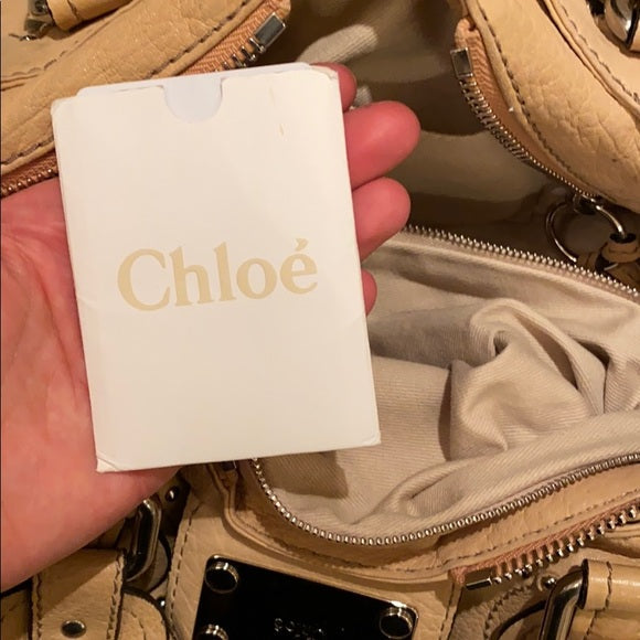 💎 Pre-owned Chloé Paddington Bag – Beige Leather 💎