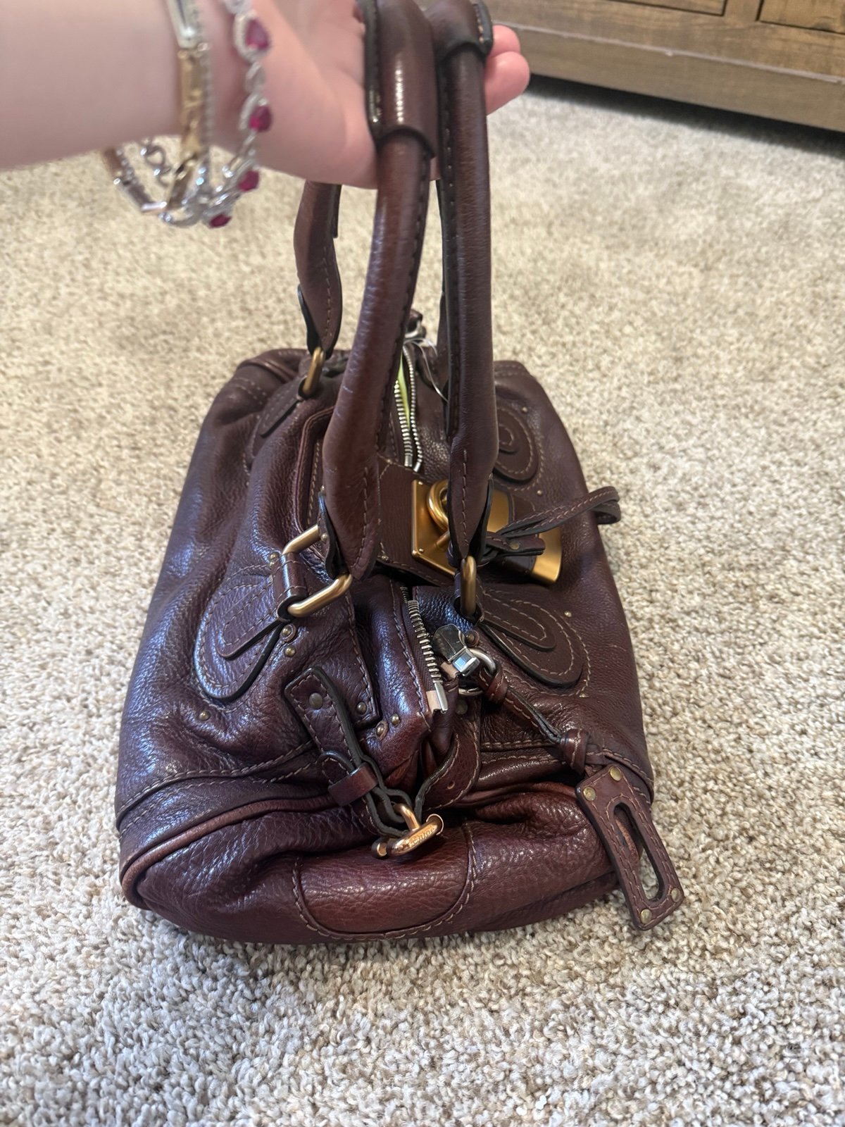 💎 Pre-owned Chloe paddington brown handbag 💎