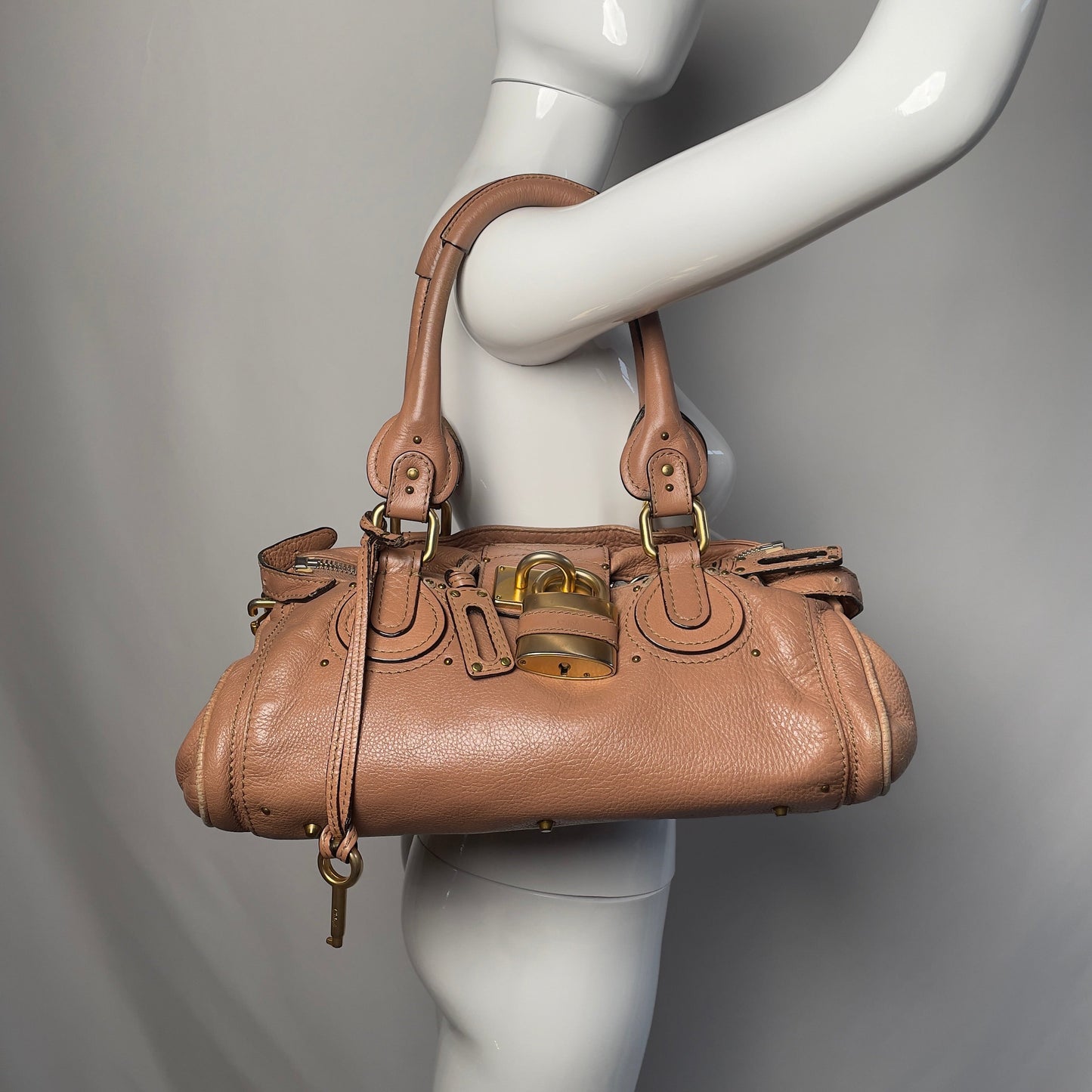 💎 Pre-owned CHLOÉ 2009 dusty rose paddington medium 💎