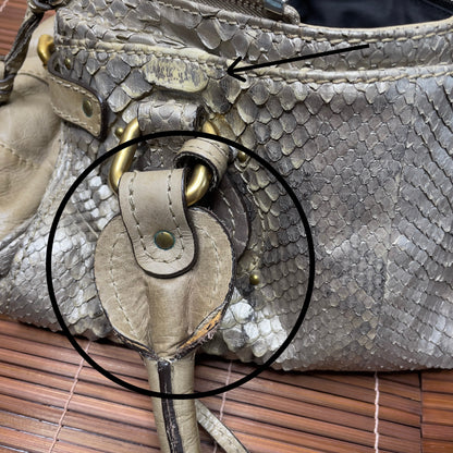 💎 Pre-owned CHLOÉ 2008 limited editon python paddington bag 💎