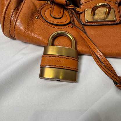 💎 Pre-owned CHLOÉ 2006 orange paddington 💎