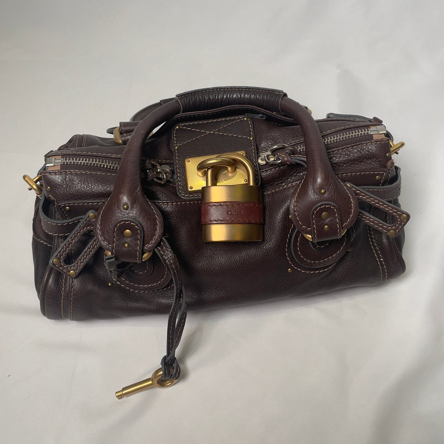 💎 Pre-owned CHLOÉ 2011 brown paddington bag Swarovski 💎
