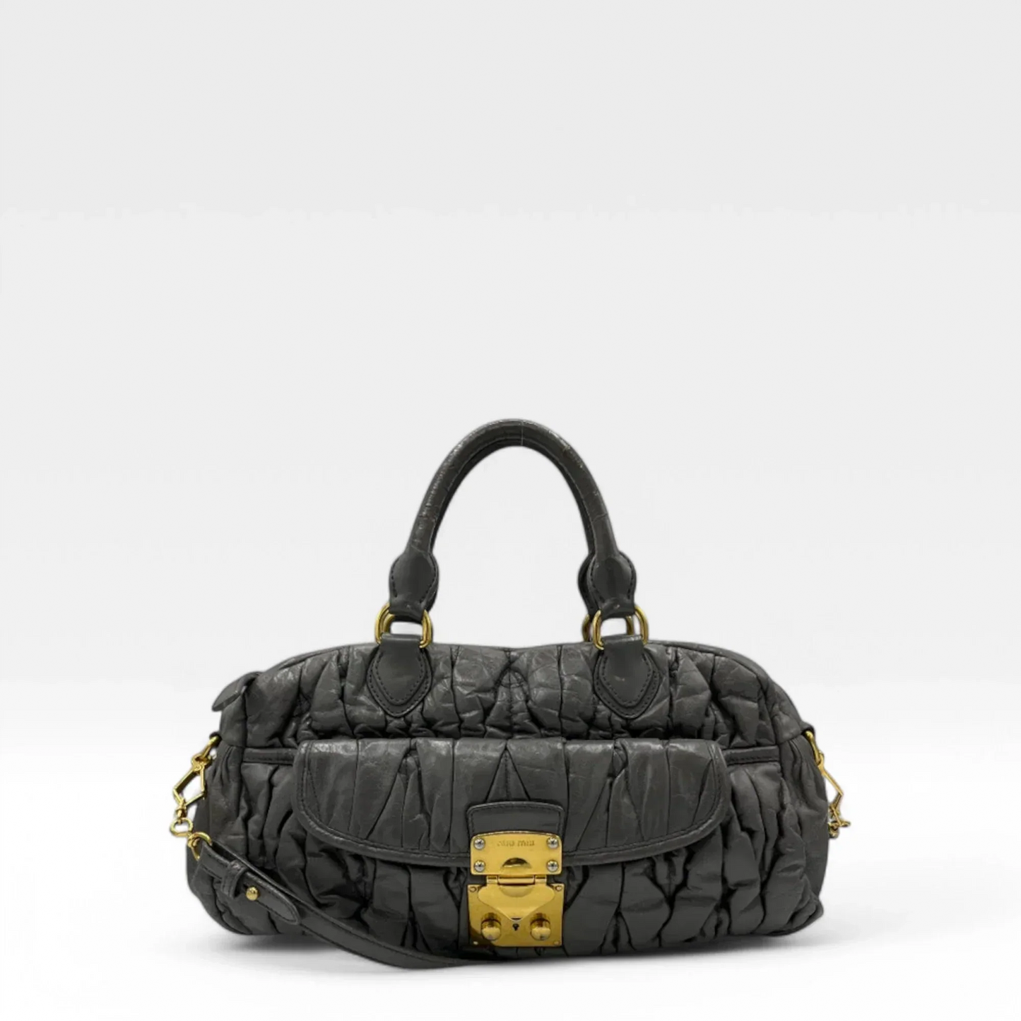 Miu Miu handbag elongated grey