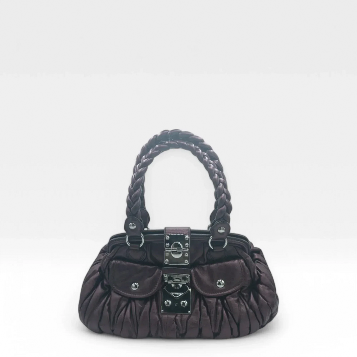 Miu Miu handbag Matelasse made of purple leather