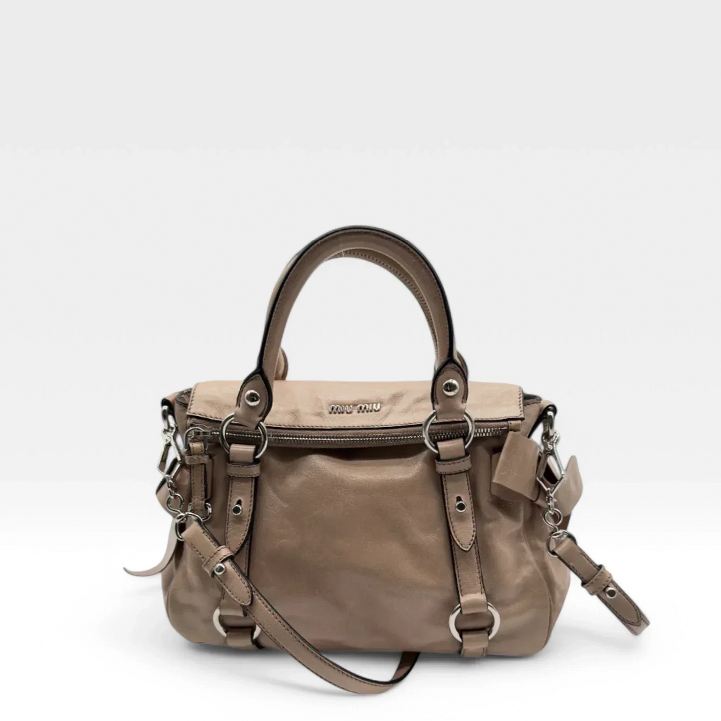 Miu Miu handbag Vitello Satchel small in pink