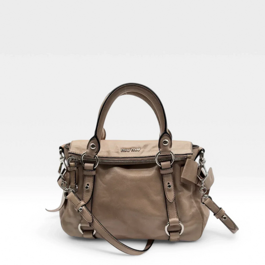 Miu Miu handbag Vitello Satchel small in pink