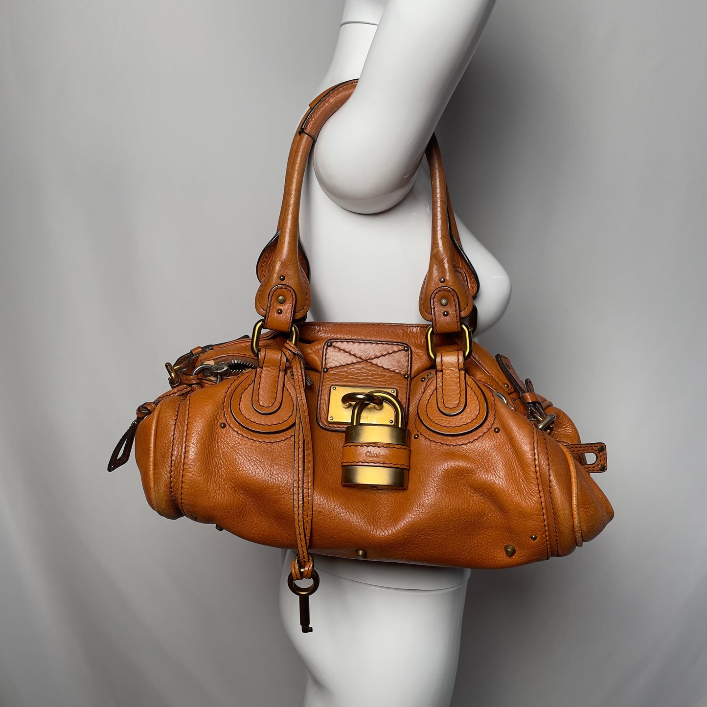 💎 Pre-owned CHLOÉ 2006 orange paddington 💎