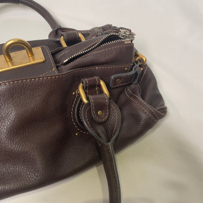 💎 Pre-owned CHLOÉ 2011 brown paddington bag Swarovski 💎