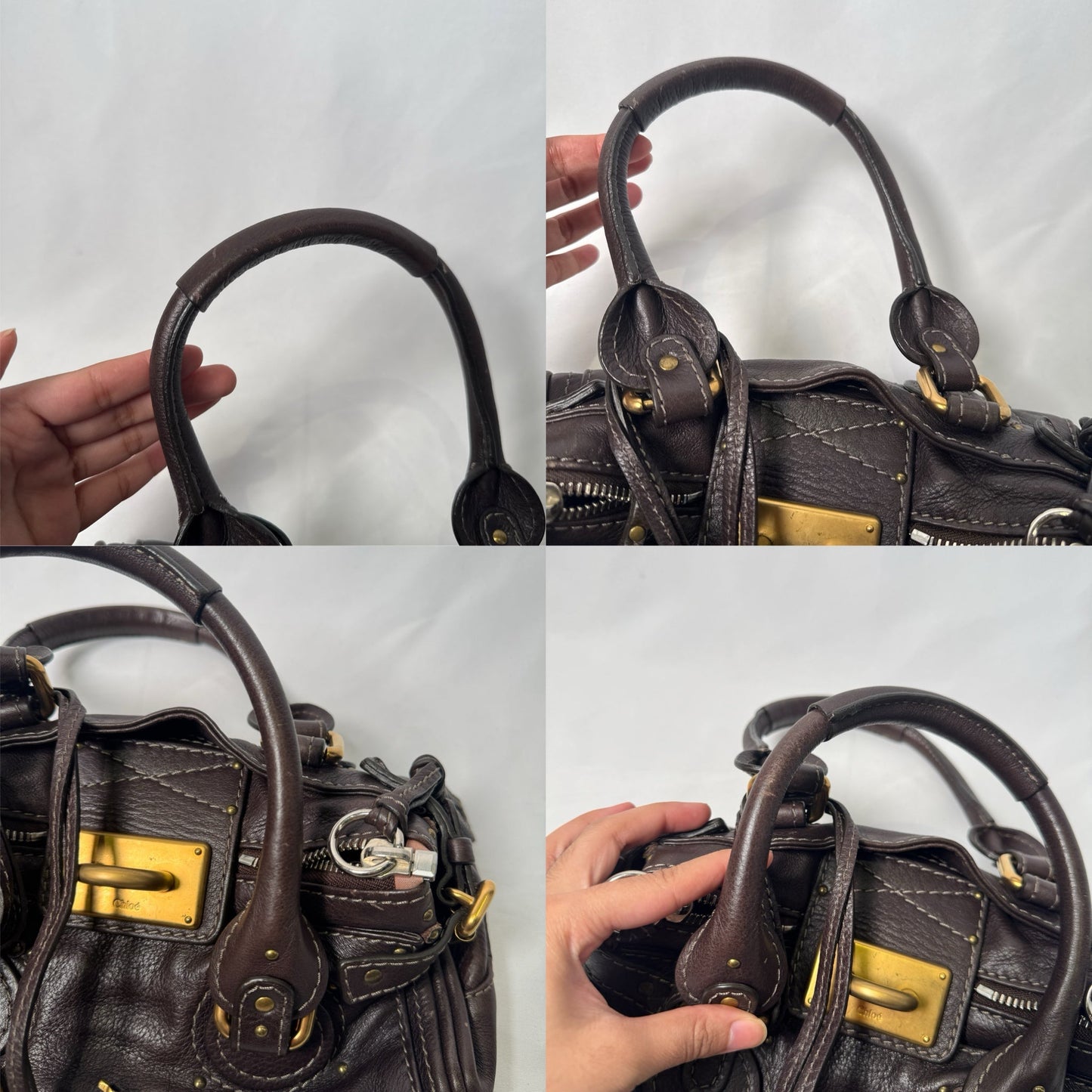 💎 Pre-owned CHLOÉ 2007 brown mini paddington 💎