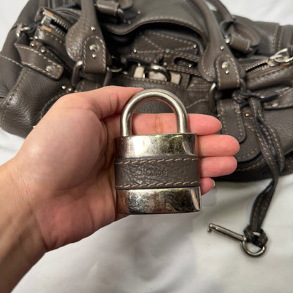 💎 Pre-owned CHLOÉ 2007 paddington in dark grey 💎