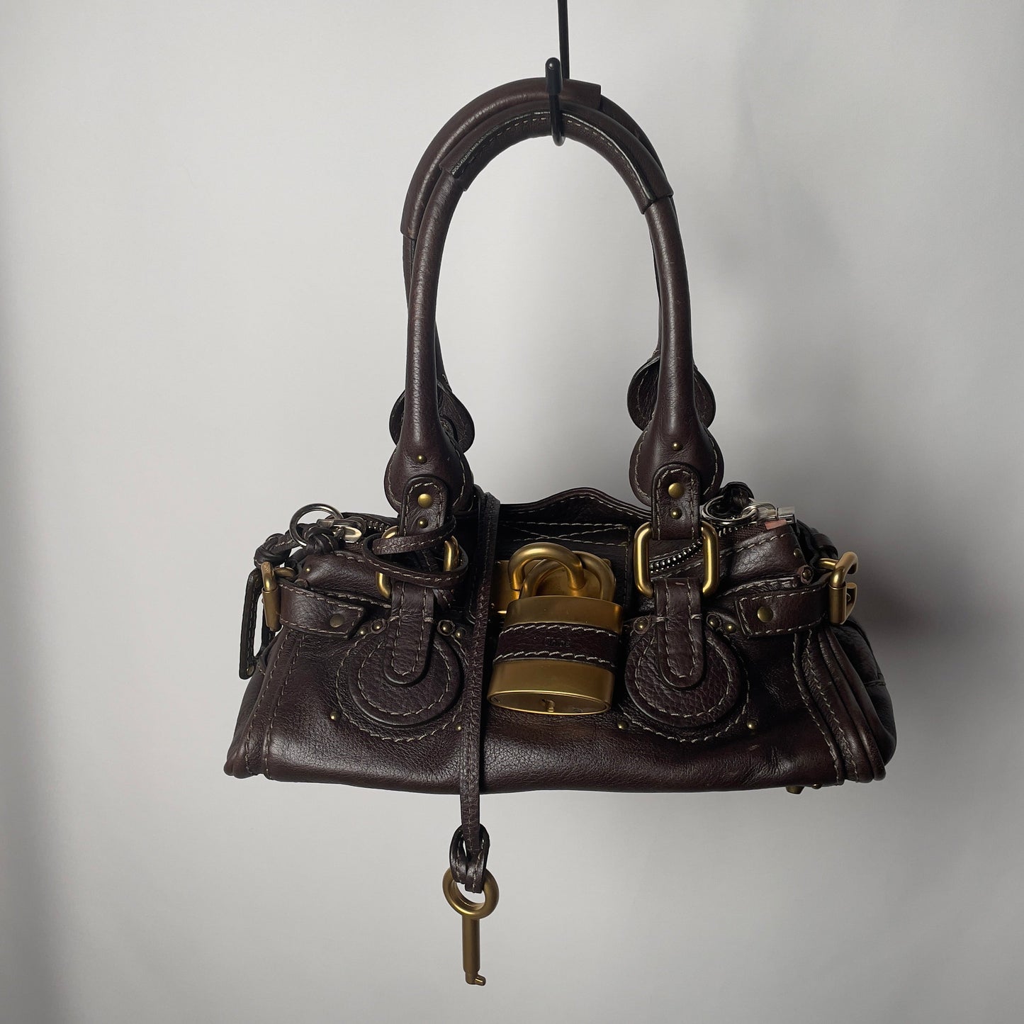💎 Pre-owned CHLOÉ 2007 brown mini paddington 💎