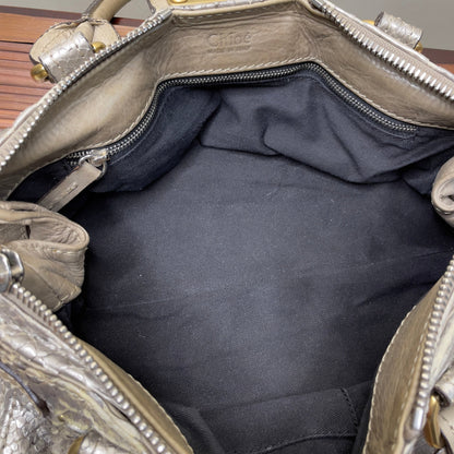 💎 Pre-owned CHLOÉ 2008 limited editon python paddington bag 💎