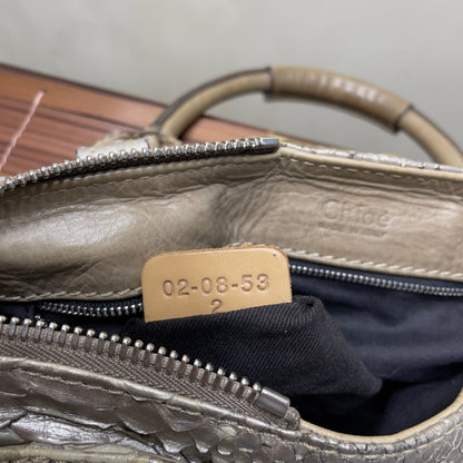 💎 Pre-owned CHLOÉ 2008 limited editon python paddington bag 💎
