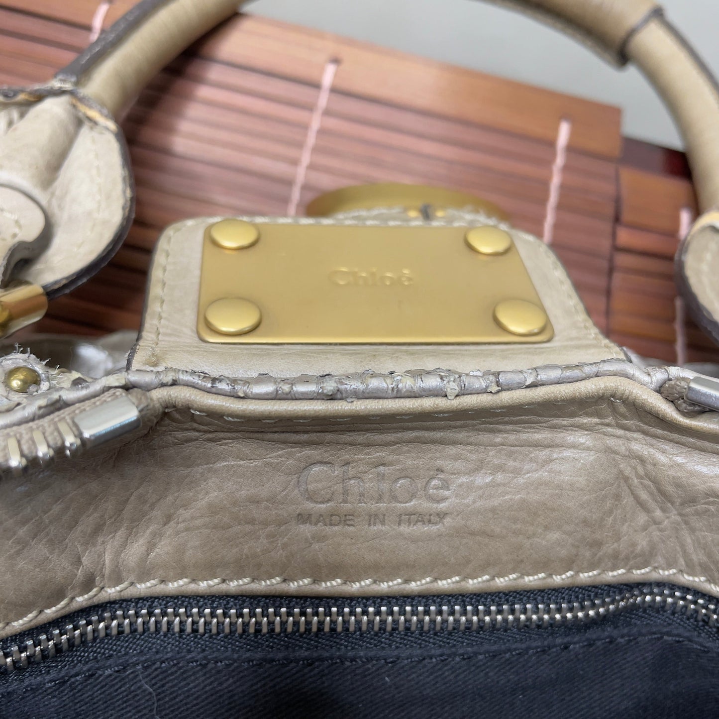 💎 Pre-owned CHLOÉ 2008 limited editon python paddington bag 💎