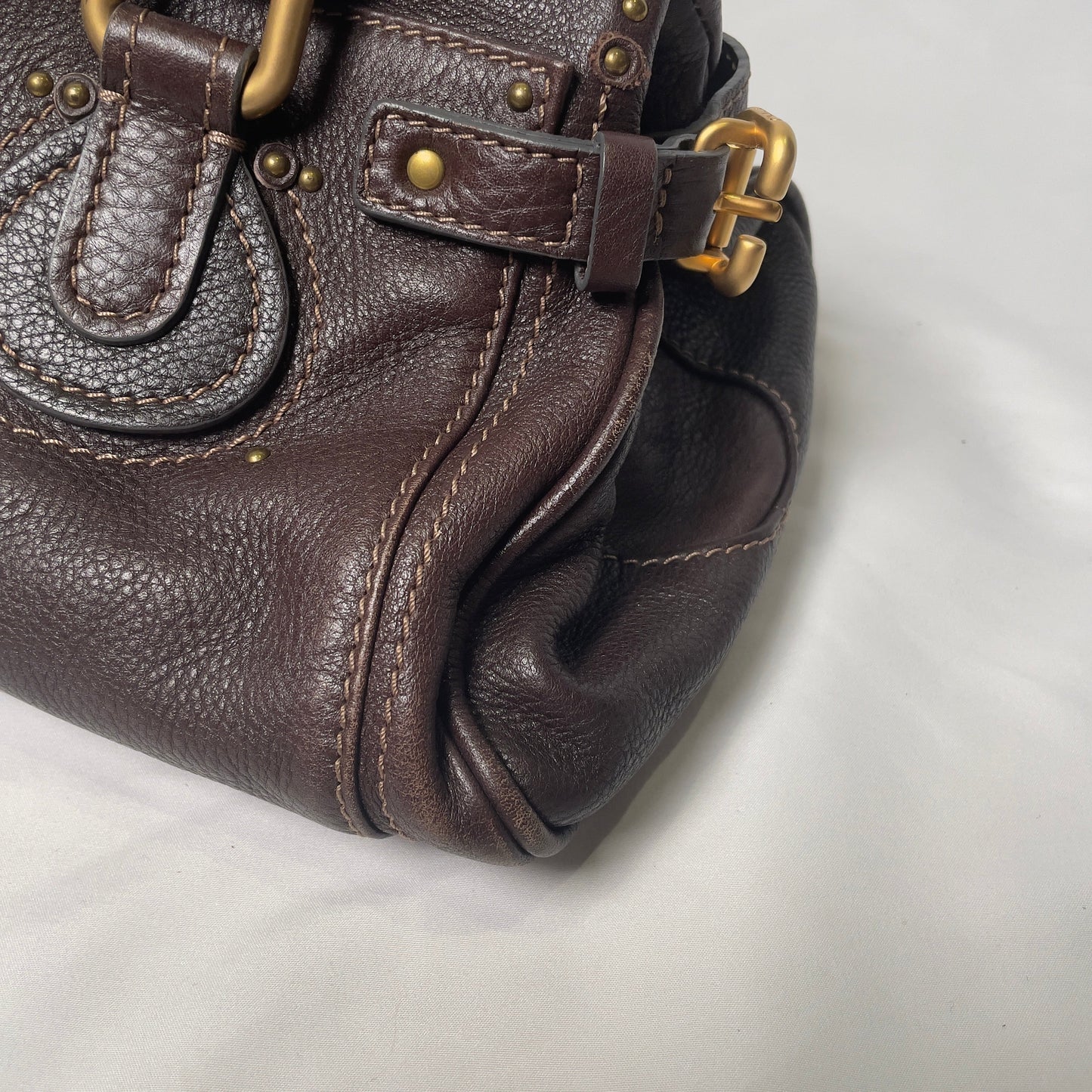 💎 Pre-owned CHLOÉ 2011 brown paddington bag Swarovski 💎