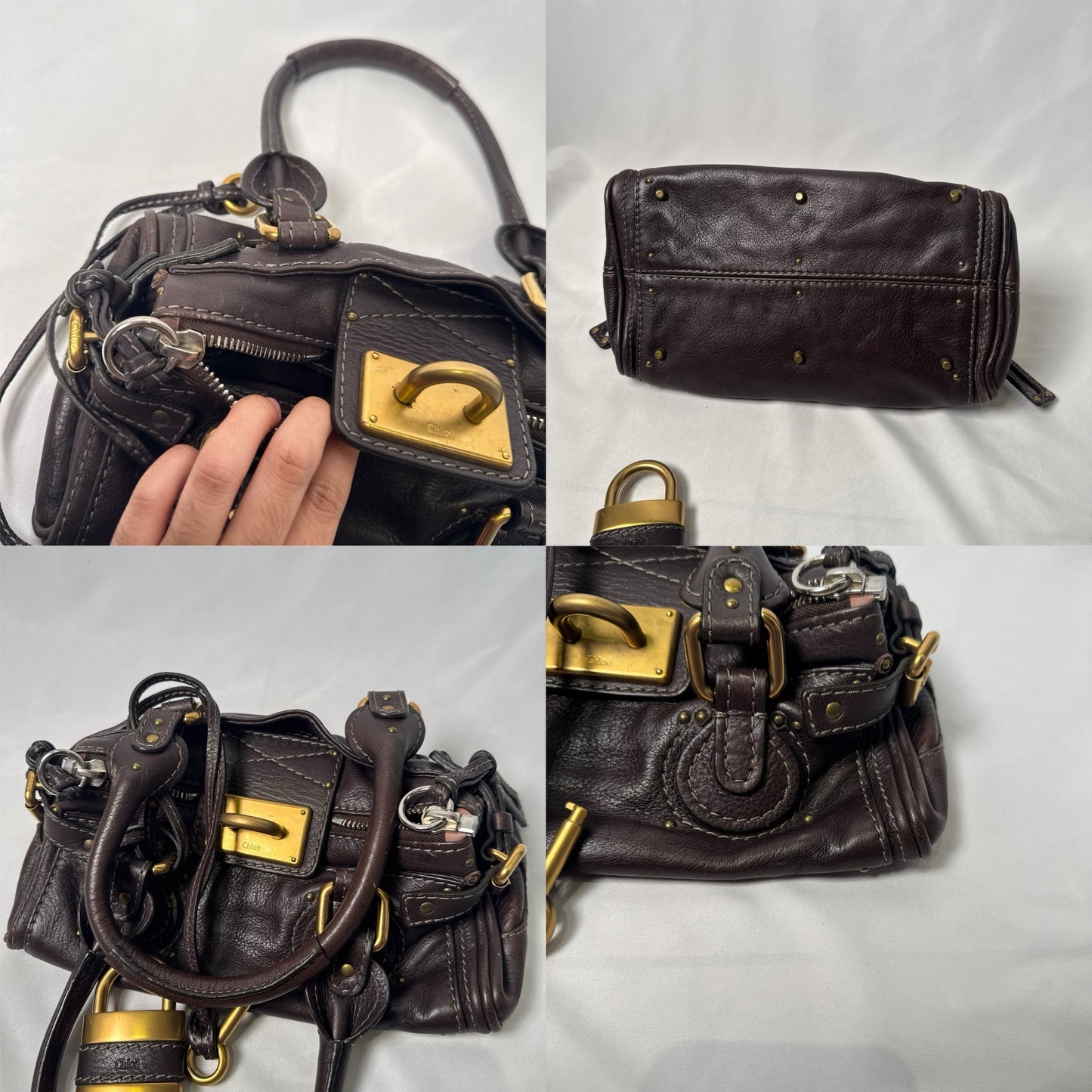 💎 Pre-owned CHLOÉ 2007 brown mini paddington 💎