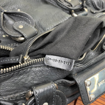 💎 Pre-owned CHLOÉ 2008 lambskin paddington with lucite x metal padlock 💎