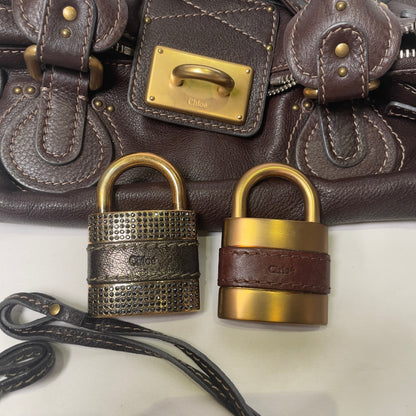 💎 Pre-owned CHLOÉ 2011 brown paddington bag Swarovski 💎