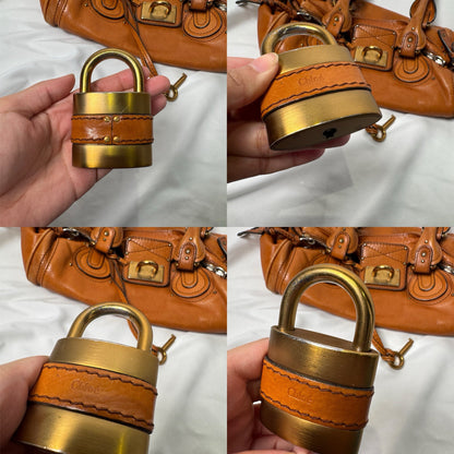 💎 Pre-owned CHLOÉ 2006 orange paddington 💎