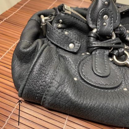 💎 Pre-owned CHLOÉ 2008 lambskin paddington with lucite x metal padlock 💎