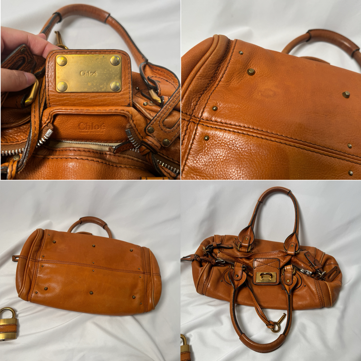 💎 Pre-owned CHLOÉ 2006 orange paddington 💎