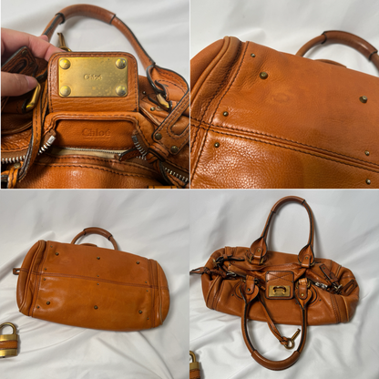 💎 Pre-owned CHLOÉ 2006 orange paddington 💎